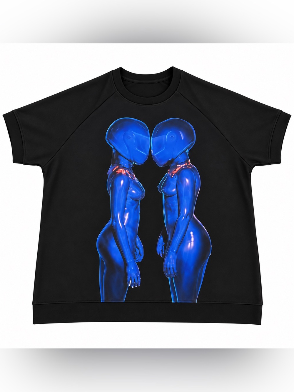 Ron Bass The Substance Collection Sci-Fi Graphic Double Alien Short Sleeve Tee